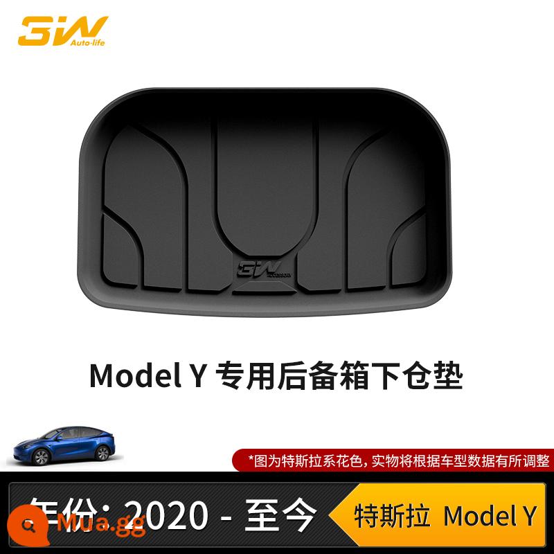 Thảm cốp xe TPE đầy đủ 3W phù hợp cho Tesla Model3 ModelY modelX S Edamame 3 thảm cốp xe - Thảm lót cốp xe MODEL Y (20-24 mẫu)