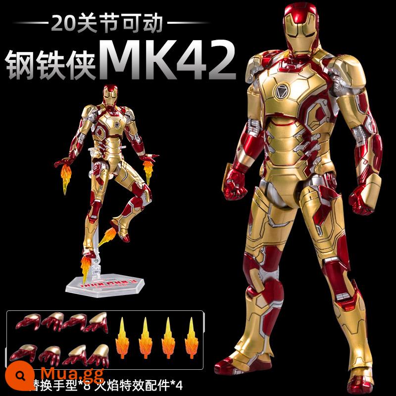 Mid -Motion Iron Man MK85 Di chuyển Puppet chính hãng Marvel Avengers Model Mô hình mô hình mô hình - [Iron Man MK42] Phiên bản hộp quà siêu di động