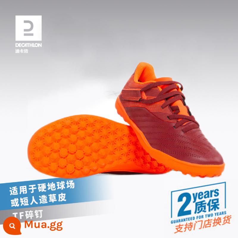 Decathlon Children's Bootball ENTRY - [TF Broken Nails] Phong cách Velcro màu đỏ