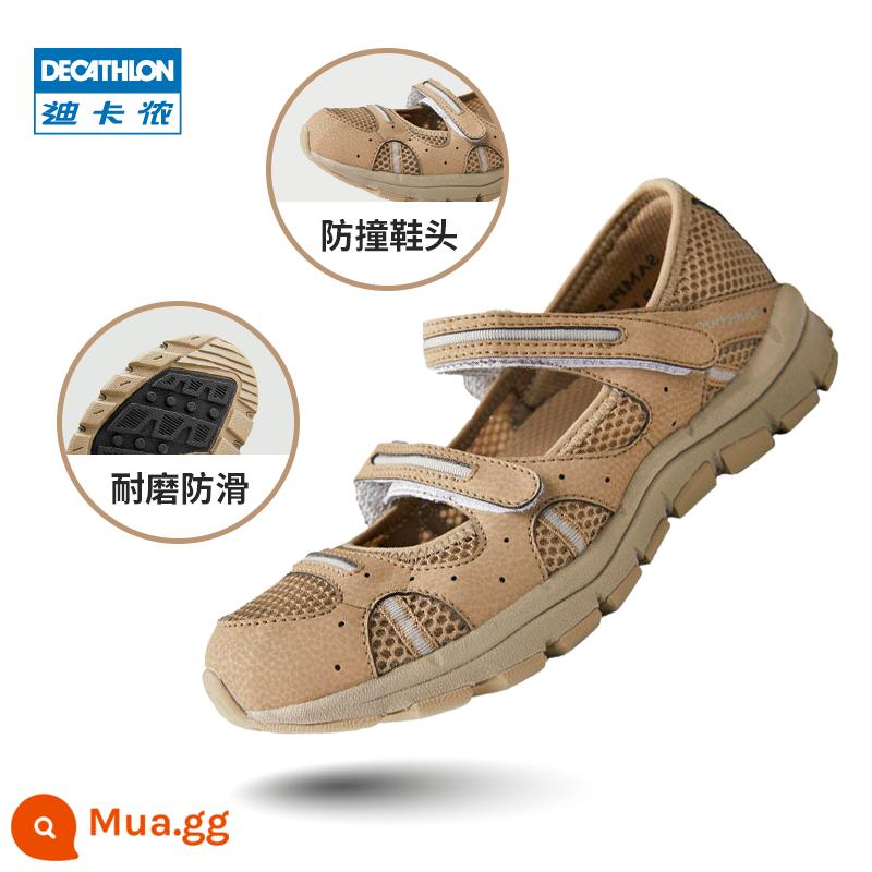 Decathlon flagship store chính thức xăng đan nữ chú hề giày nữ chống trượt có lỗ giày thể thao nữ giày đi biển ODS - màu sô cô la