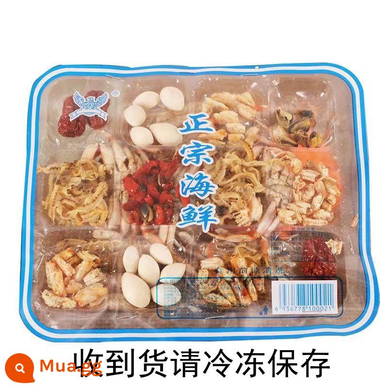 Hải sản chính xác nước súp bình khô cơ sở 150g*5 hộp súp cua già Bắc Kinh Saga Đông Bắc Sauerkraut - Đế hải sản*10 hộp