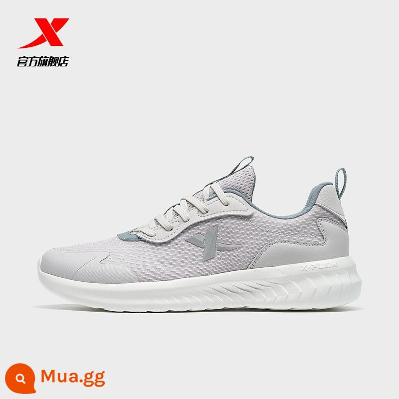 Giày thể thao Tibu nam 2022 Trang web chính thức của mùa đông Men Mesh Net Avertable Runding Shoes Light Shock Giày chạy giày nam - chim bồ câu màu xám