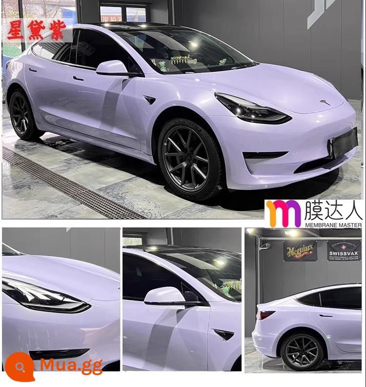 Phim đổi màu xe thú cưng toàn bộ thân xe toàn bộ phim phim tpu vỏ xe Tesla mờ chiến binh đen sáng GT bạc - Xingdaizi [Dán toàn quốc, bảo hành 5 năm, nguyên liệu nhập khẩu]