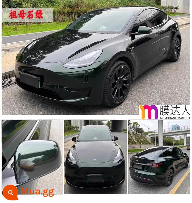 Phim đổi màu xe thú cưng toàn bộ thân xe toàn bộ phim phim tpu vỏ xe Tesla mờ chiến binh đen sáng GT bạc - Mercedes xanh ngọc lục bảo [nhãn dán quốc gia, bảo hành 5 năm, nguyên liệu nhập khẩu]