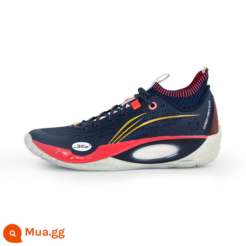 Giày bóng rổ Li Ning Wade Way 8082 thế hệ Ultra một mảnh đệm thoáng khí giày bóng rổ thực chiến ABPS063 - Kết hợp màu xanh Quảng Đông ABAS113-7 Hongyuan