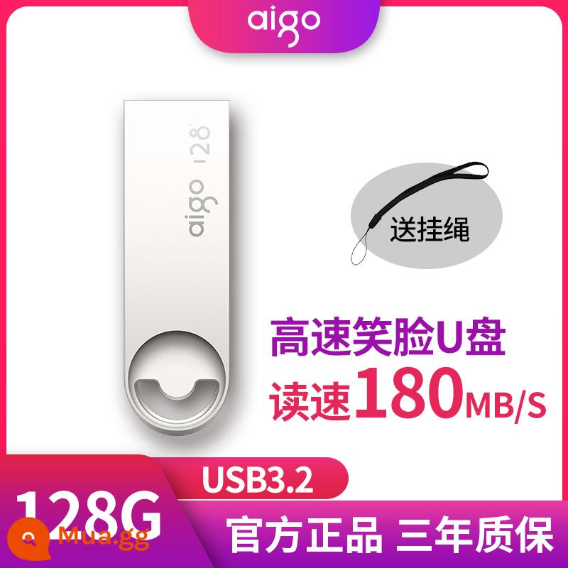 Nhà Yêu Nước Flagship Store Đĩa U 64G Tốc Độ Cao 3.1 Kim Loại Ô Tô Ổ Đĩa U Máy Tính USB Bút 128G tùy Chỉnh Chính Thức Xác Thực - Ổ đĩa flash USB tốc độ cao U312-128G