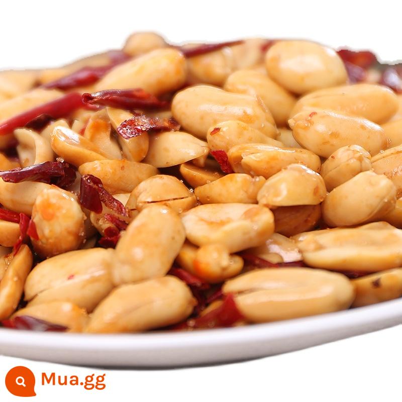 Đậu phộng rang mới đóng hộp 600g vị mặn nguyên bản muối ớt vị rong biển snack snack giòn - 600g đậu phộng cay đóng hộp (đã bóc vỏ)