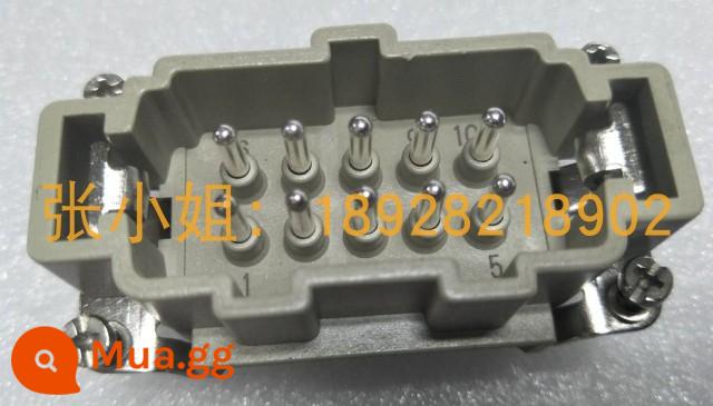 Á hậu nóng khuôn kết nối hộp điều khiển nhiệt độ phích cắm 16-pin 18-pin 24-pin nam và nữ lõi ổ cắm hàng không phụ kiện hộp điều khiển nhiệt độ - kim nam 10 lõi