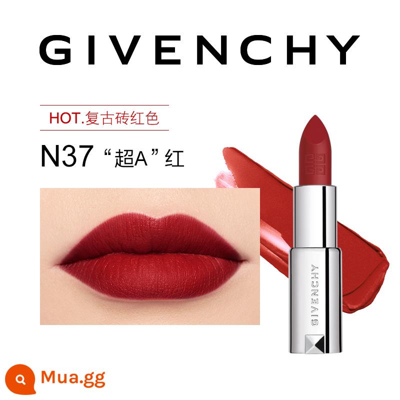 [Phần thưởng thời gian có hạn] Son lì GIVENCHY màu đỏ nhung lì lì n37 màu nữ hoàng retro - [Blues Retro Đỏ] N37 HOT