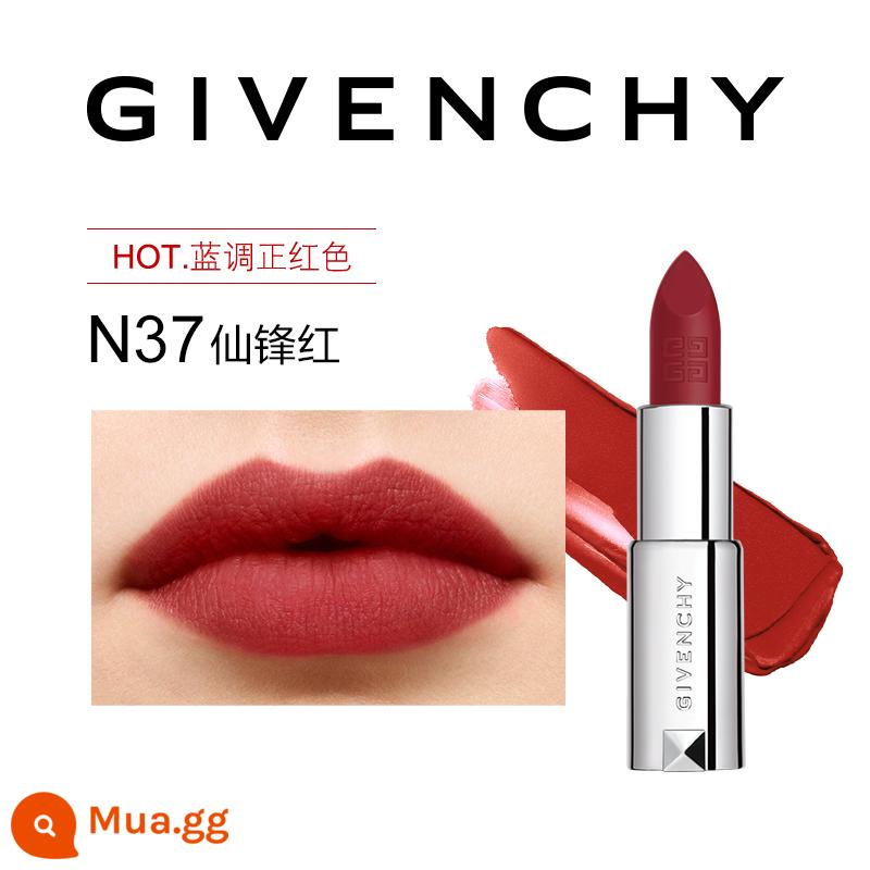 [Mua hàng trực tiếp] Son lì nhung lì Champs độ nét cao Givenchy n27n17 màu vỏ đậu - [đỏ xanh nóng bỏng]N37