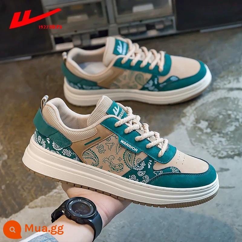 Kéo Lại Giày Nam Thu Đông 2022 Mùa Đông Mới Plus Nhung Nam Xu Hướng Giày Sneaker Nam Giày Thể Thao Thường Ngày - 0611 kaki xanh