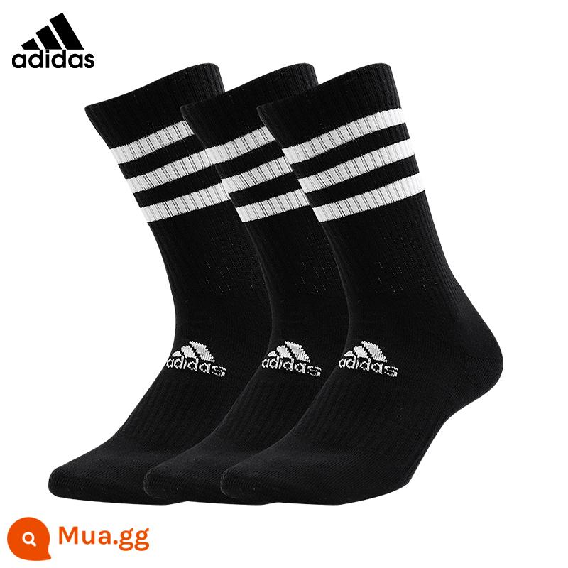 adidasTất ống giữa adidas dành cho nam và nữ tập thể dục mùa đông chạy bộ thể thao thấm hút mồ hôi vớ bóng rổ cầu lông giữ ấm - Dòng FH [ống dài màu đen]