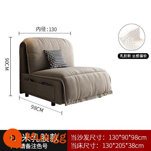 Ý ánh sáng sang trọng mờ vải điện sofa giường đôi gấp đa năng thông minh đôi phòng khách căn hộ nhỏ có thể thu vào - Mẫu vải cao su mờ 1,3 mét chạy điện tiêu chuẩn