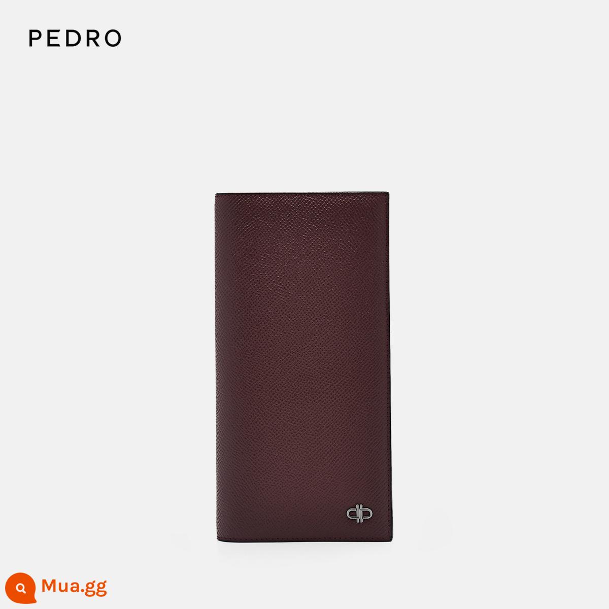 Ví da bò PEDRO Icon ví nam phiên bản dài nhiều thẻ phiên bản mở mùa đông 22 mới PM4-16500070 - PM4-16500070-3 màu nâu đỏ