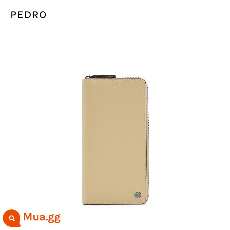 Ví PEDRO phiên bản dài 22 da bê nam mới quà tặng sinh nhật nhiều thẻ PM4-16500023-7 - Màu cát PM4-16500023-8