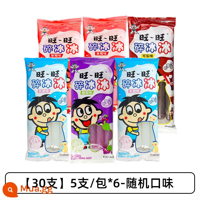 Muốn Muốn Đá Nghiền 78Ml * 80 Cốc Có Hương Vị Que Đông Lạnh Kem Popsicle Hút Đá Thạch Gia Đình Gói Bán Buôn - [30 chiếc] 5 chiếc/gói*6 hương vị ngẫu nhiên