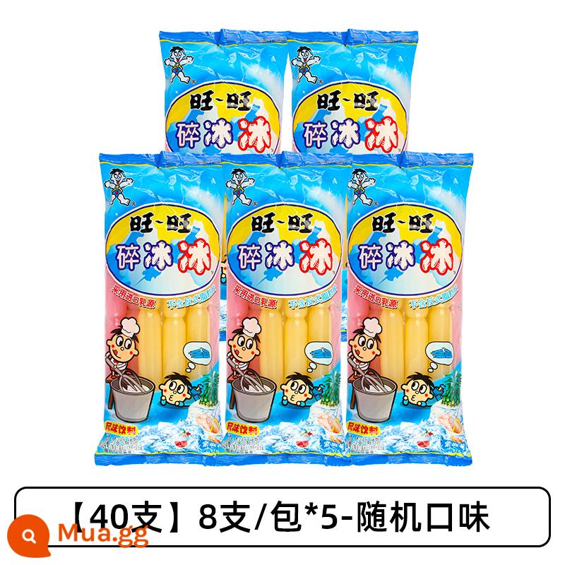 Muốn Muốn Đá Nghiền 78Ml * 80 Cốc Có Hương Vị Que Đông Lạnh Kem Popsicle Hút Đá Thạch Gia Đình Gói Bán Buôn - [40 chiếc] 8 chiếc/gói*5 hương vị ngẫu nhiên