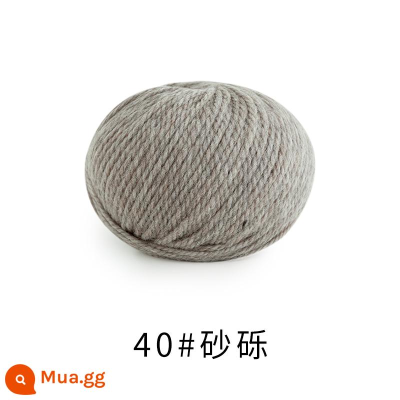 Chị Susu nhà Morandi 8 # Sợi len merino Úc handmade DIY dệt kim khăn mũ len bóng - sỏi 40 #