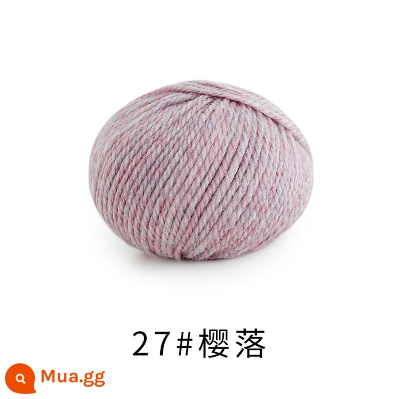 Chị Susu nhà Morandi 8 # Sợi len merino Úc handmade DIY dệt kim khăn mũ len bóng - 27 # Hoa Anh Đào