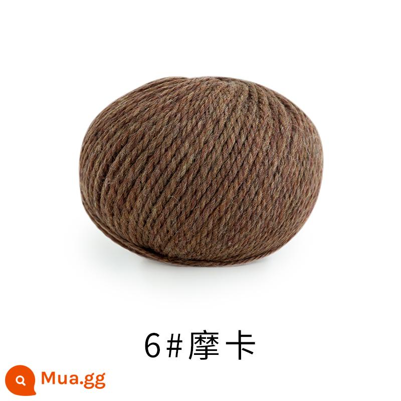 Chị Susu nhà Morandi 8 # Sợi len merino Úc handmade DIY dệt kim khăn mũ len bóng - 6 #Mocha