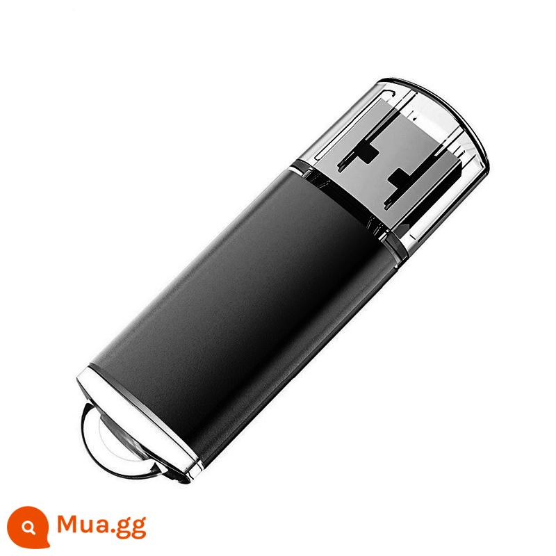 Màu sắc tươi sáng mũ trắng nhỏ 8G tặng bút đấu thầu kim loại tùy chỉnh logo quà tặng USB bút quảng cáo - #008 màu đen