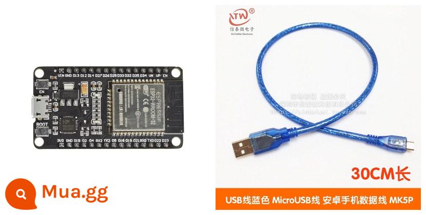 ESP32 ban phát triển WiFi + Bluetooth 2 trong 1 CPU lõi kép tiêu thụ điện năng thấp ESP-32 ban kiểm soát ESP-32S - Phiên bản trình điều khiển CP2102 + cáp USB