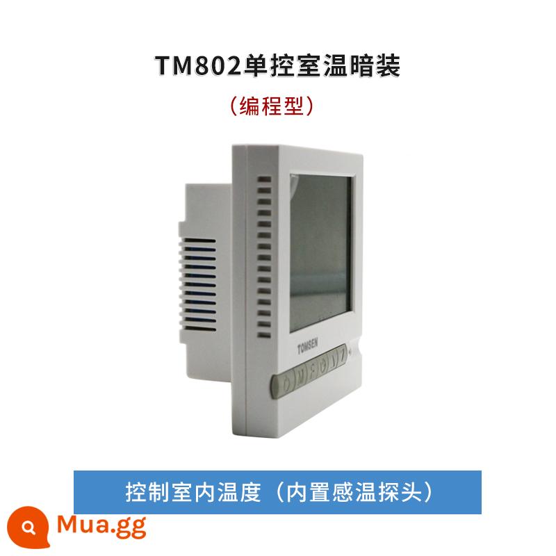 TOMSEN802 giấu thời gian thiết kế chương trình nhiệt điện sưởi ấm phim cáp sưởi điện sưởi ấm kang công tắc điều khiển nhiệt độ - Lắp đặt giấu nhiệt độ phòng điều khiển đơn TM802