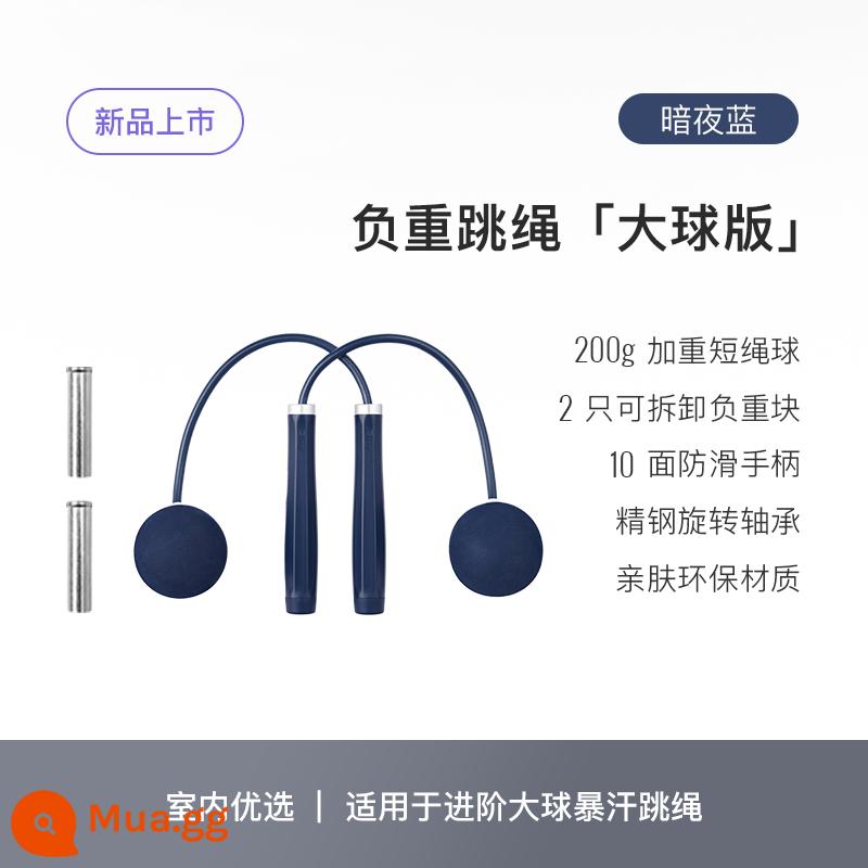 Giữ cho dây nhảy giảm cân đốt cháy chất béo tập thể dục không dây giảm cân đặc biệt thể thao giảm béo chuyên nghiệp dây chịu lực quả bóng lớn - Mẫu bóng lớn không dây nâng cấp [Bóng chịu trọng lượng được nâng cấp] Màu xanh đậm