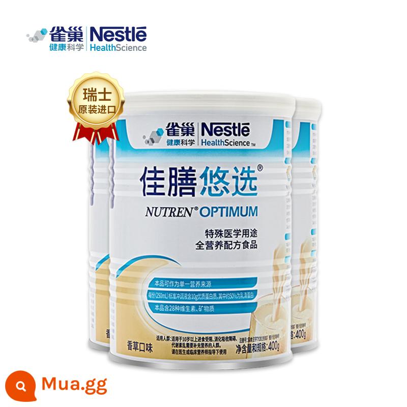 Bột sữa công thức Jiashan Youselect nhập khẩu Nestlé Thụy Sĩ 400g whey protein bổ sung dinh dưỡng cho người lớn - Jiashan Youxuan 400g 3 lon