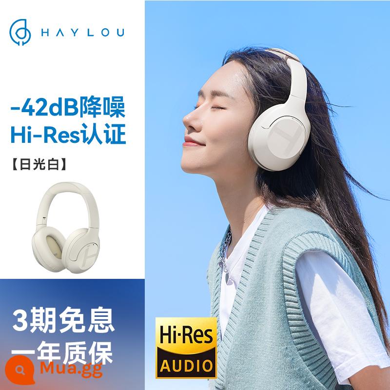 Tai nghe HAYLOU S35 ANC chống ồn chủ động bluetooth không dây điện thoại máy tính đa năng có Mai Hey - Ánh sáng ban ngày trắng xóa.