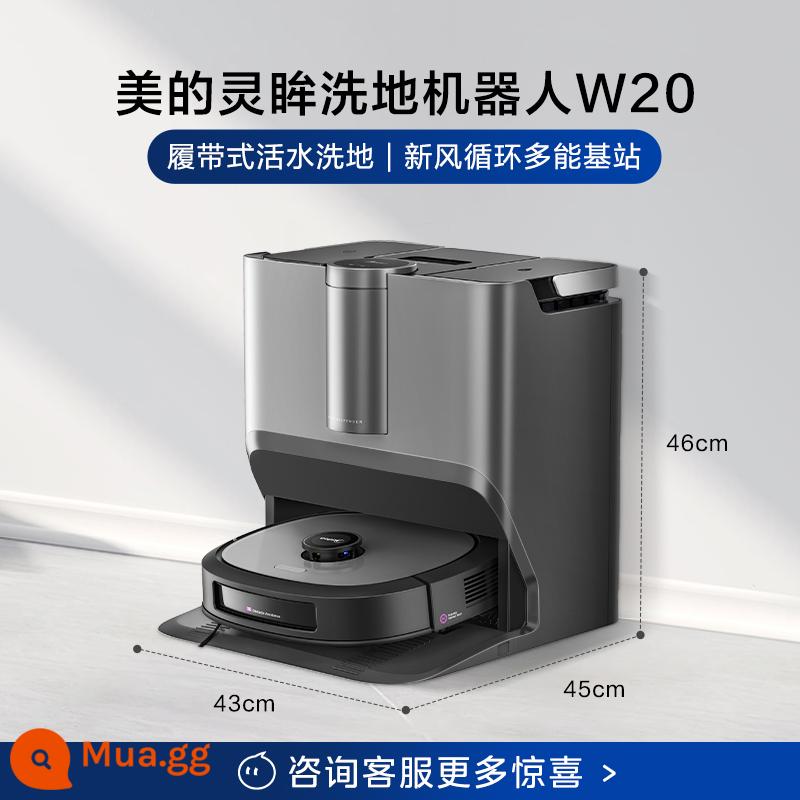 [Bán trước sản phẩm mới] Robot quét nhà Midea Lingmo W20 Nước sinh hoạt lau sàn nhà Quét và lau nhà Tích hợp tự hút bụi - Tiêu chuẩn chính thức