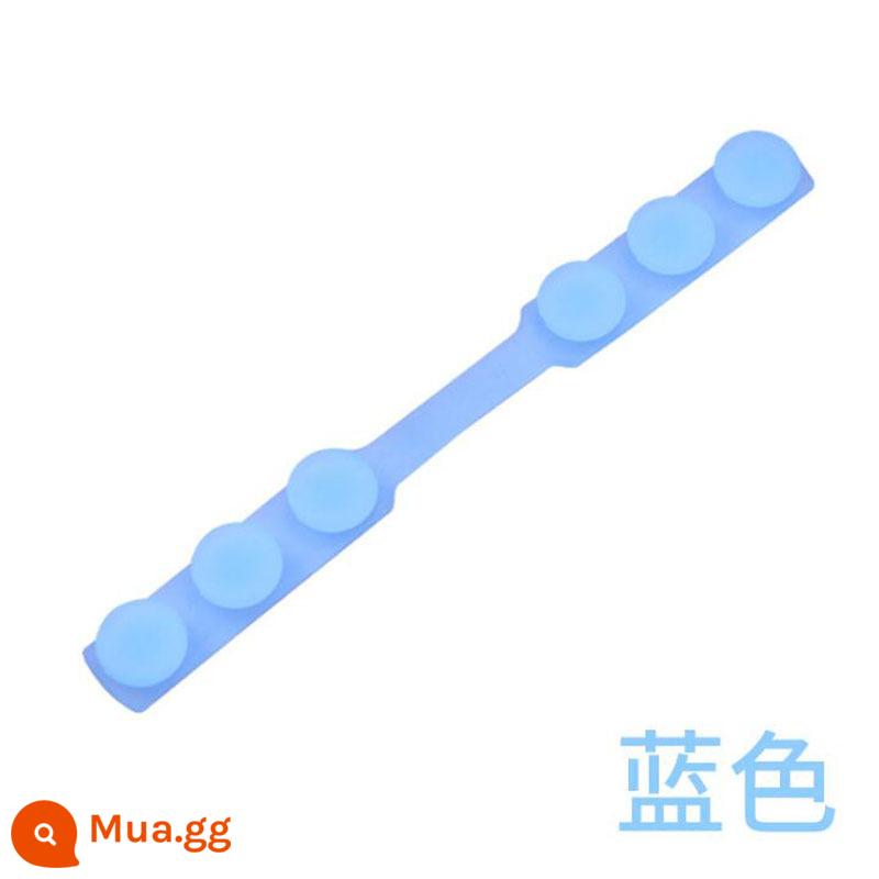 Mặt nạ hiện vật chống tổn thương tai silicone chống đau bảo vệ tai khóa không le tai khóa cố định nút điều chỉnh bảo vệ trẻ em - Màu xanh (một kích thước phù hợp với tất cả 15,8cm)