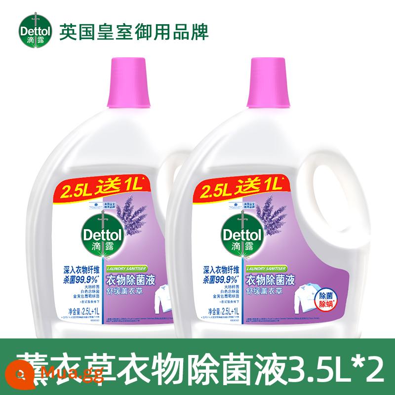 Nước tẩy quần áo Dettol hương chanh 3.5L x 2 chai diệt khuẩn đồ lót gia dụng diệt khuẩn giặt quần áo diệt khuẩn chuyên dụng - gói ba