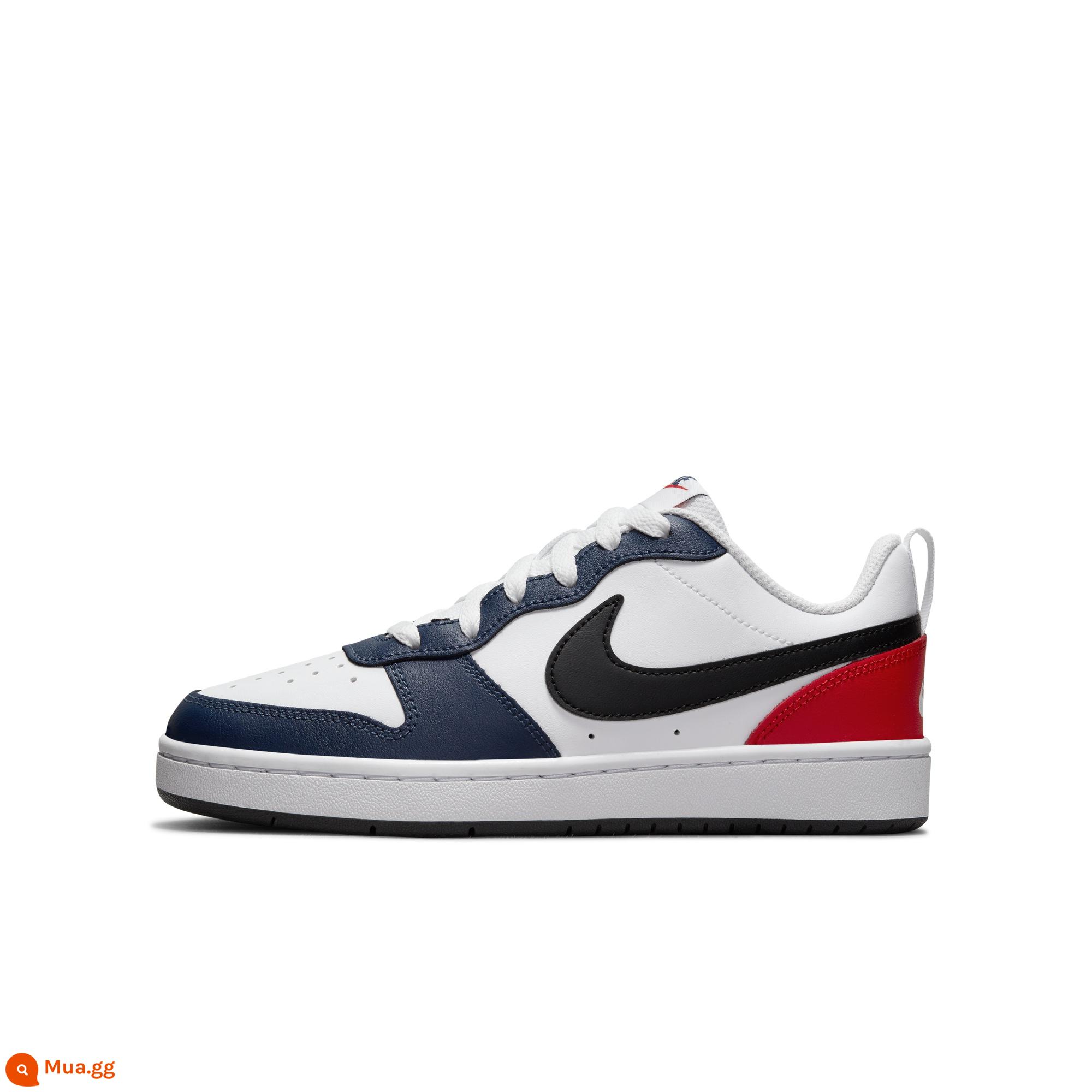 Nike Nike chính thức cho bé trai COURT BOROUGH giày thể thao cổ thấp giày trượt ván cổ thấp DO7446 - 101 trắng/đen/trắng/hải quân đậm/đỏ đại học