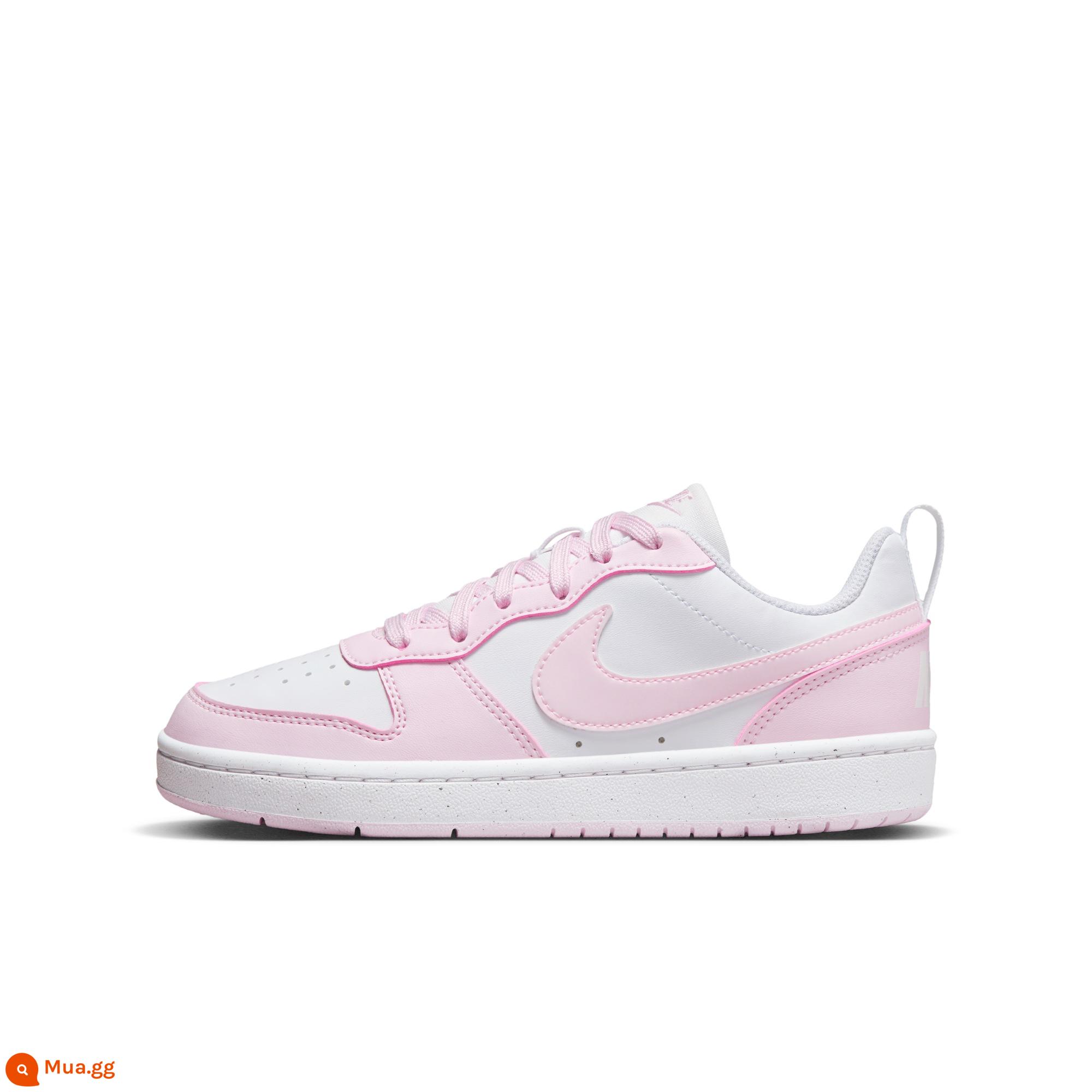 Nike Nike chính thức cho bé trai COURT BOROUGH LOW giày thể thao trẻ em cỡ lớn mùa xuân cổ thấp DV5456 - 105 bột màu trắng/bọt