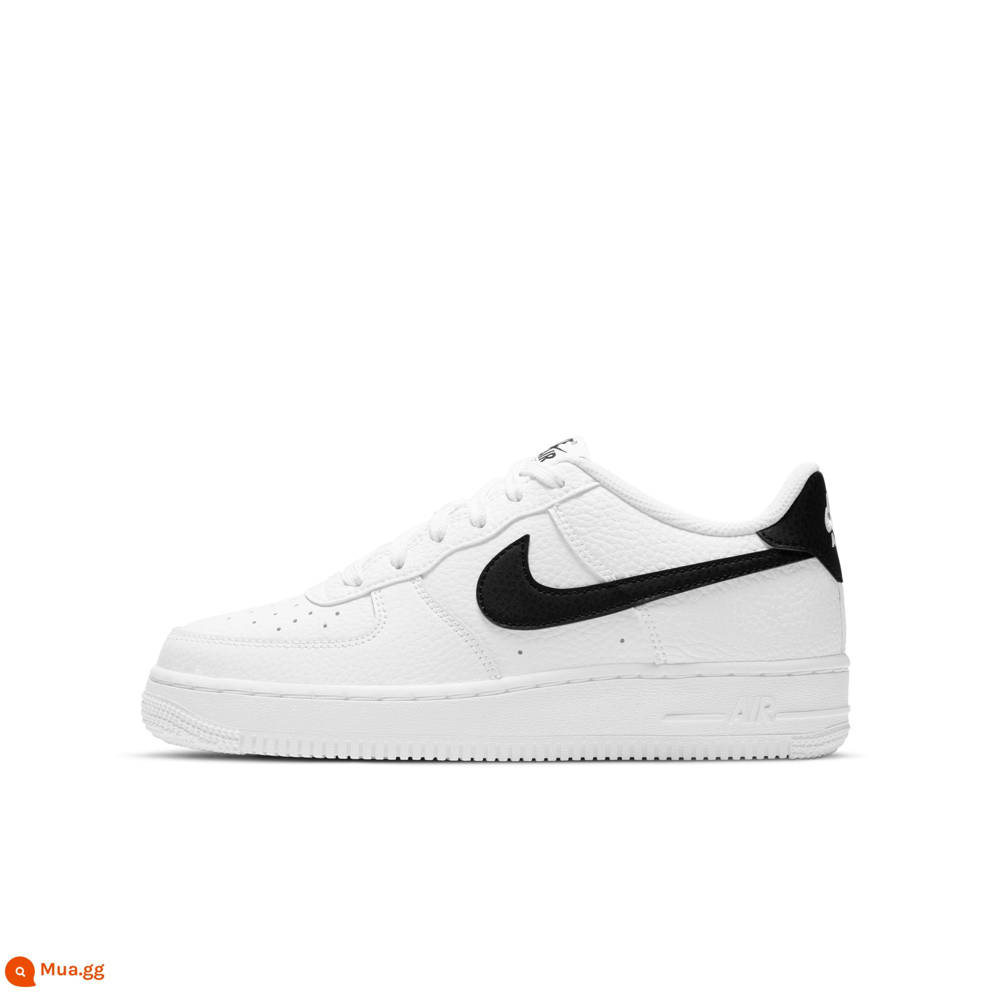 Nike Nike trẻ em chính thức AIR FORCE 1 big boy Giày thể thao Air Force One giày trắng mùa hè CT3839 - 100 trắng/đen