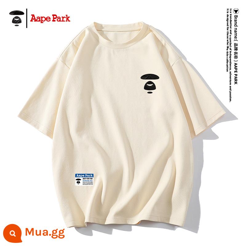 Lee Dorga dài tay T-shirt nam rộng rãi T-shirt mùa thu và mùa đông cộng với nhung đáy dày áo sơ mi quần áo nam màu trắng - Mai tay ngắn 8903