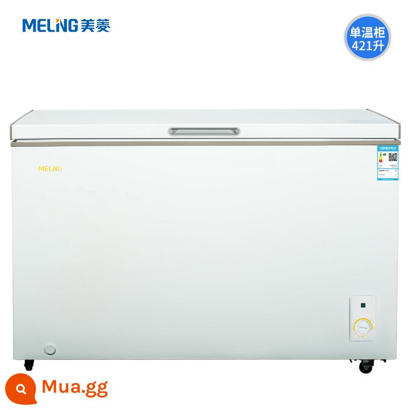 Tủ đông Meiling 421L thương mại làm lạnh công suất lớn và làm đông lạnh kép tiết kiệm năng lượng cấp một tủ lạnh giữ tươi - Trắng