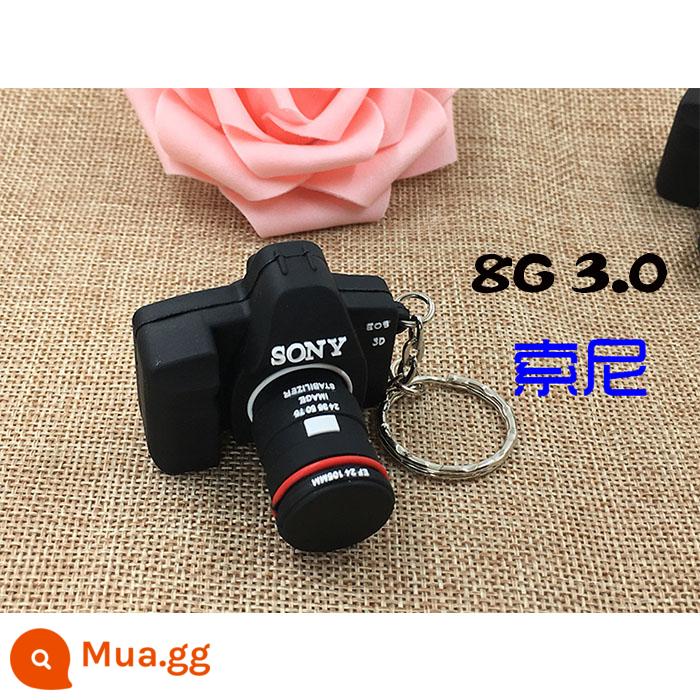 Camera Một Mắt Ổ Đĩa U 8G Chụp Ảnh Phim Hoạt Hình Sáng Tạo Dễ Thương Tùy Chỉnh Logo Tặng Đèn LED Cổng USB 8G khuôn Mở DIY - màu xanh lá