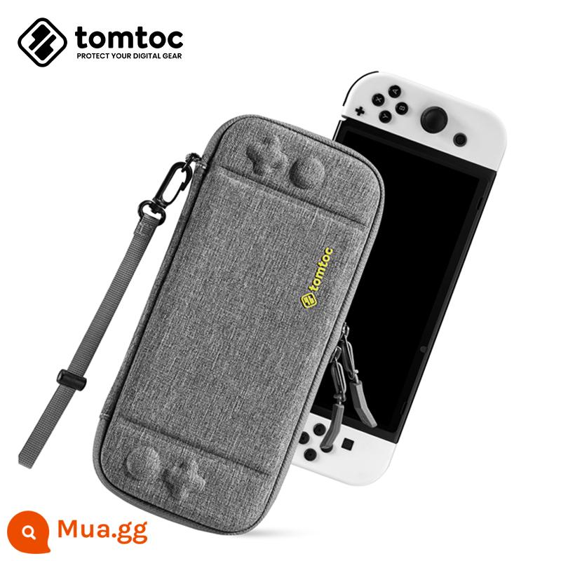 TomToc Switch OLED Bảo vệ Vỏ bọc Fancy Case Fantasy Armor Series Slim Storage Pack - Switch OLED mẫu mỏng màu xám nhạt