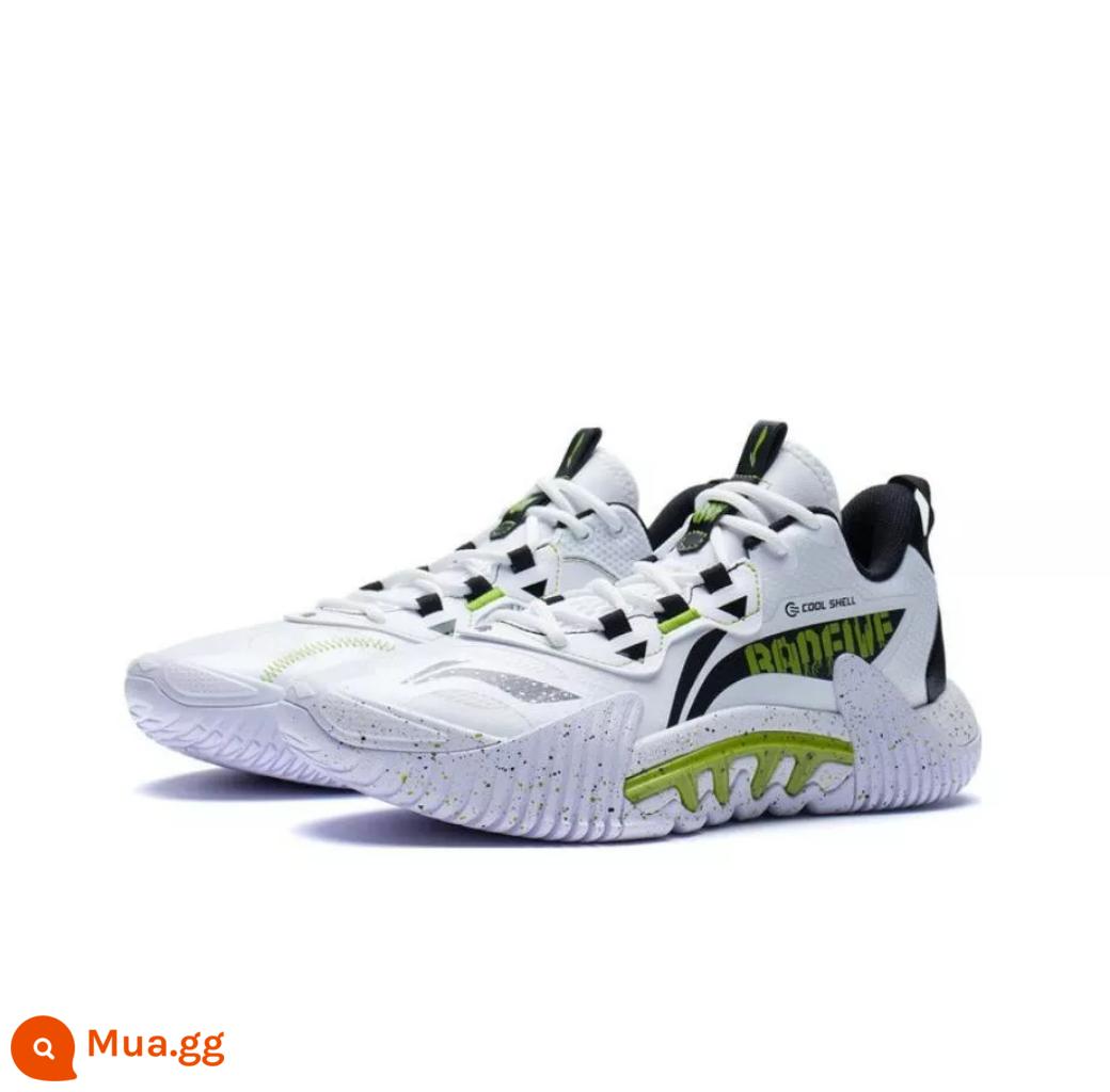 Giày bóng rổ mùa hè thấp Li Ning anti-Wu 2.5 bé trai phục hồi chống mài mòn chống trơn trượt hấp thụ sốc thấp ABFS001 - ABFS001-4 trắng đen xanh