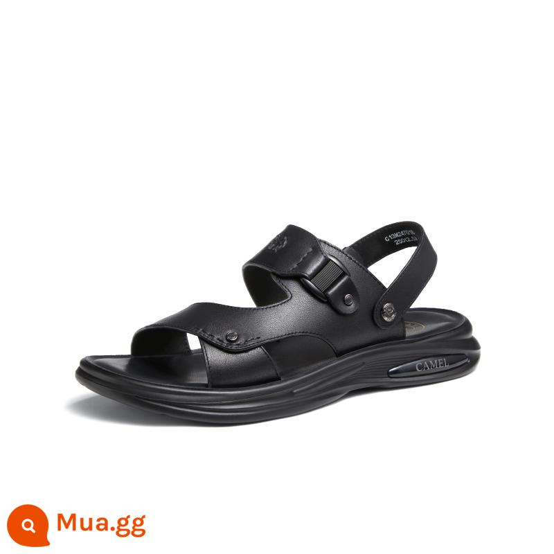 Camel Sandal Nam 2023 Da Mới Đế Mềm Công Việc Lái Xe Kinh Doanh 2 Dép Và Dép Mùa Hè Giày Đi Biển - G13M247018 màu đen