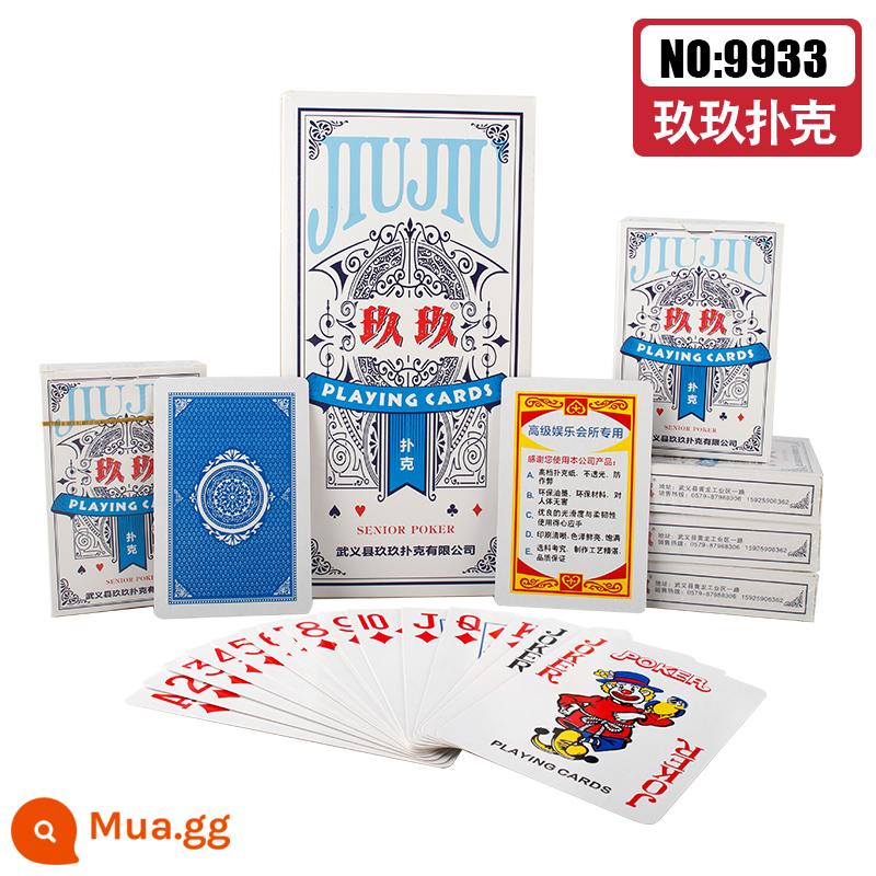 Ký tự lớn đúng hạn Poker cao cấp nguyên hộp 10-100 cặp thẻ Jiujiu Park dày và cứng giá rẻ kinh tế - Kuku9933