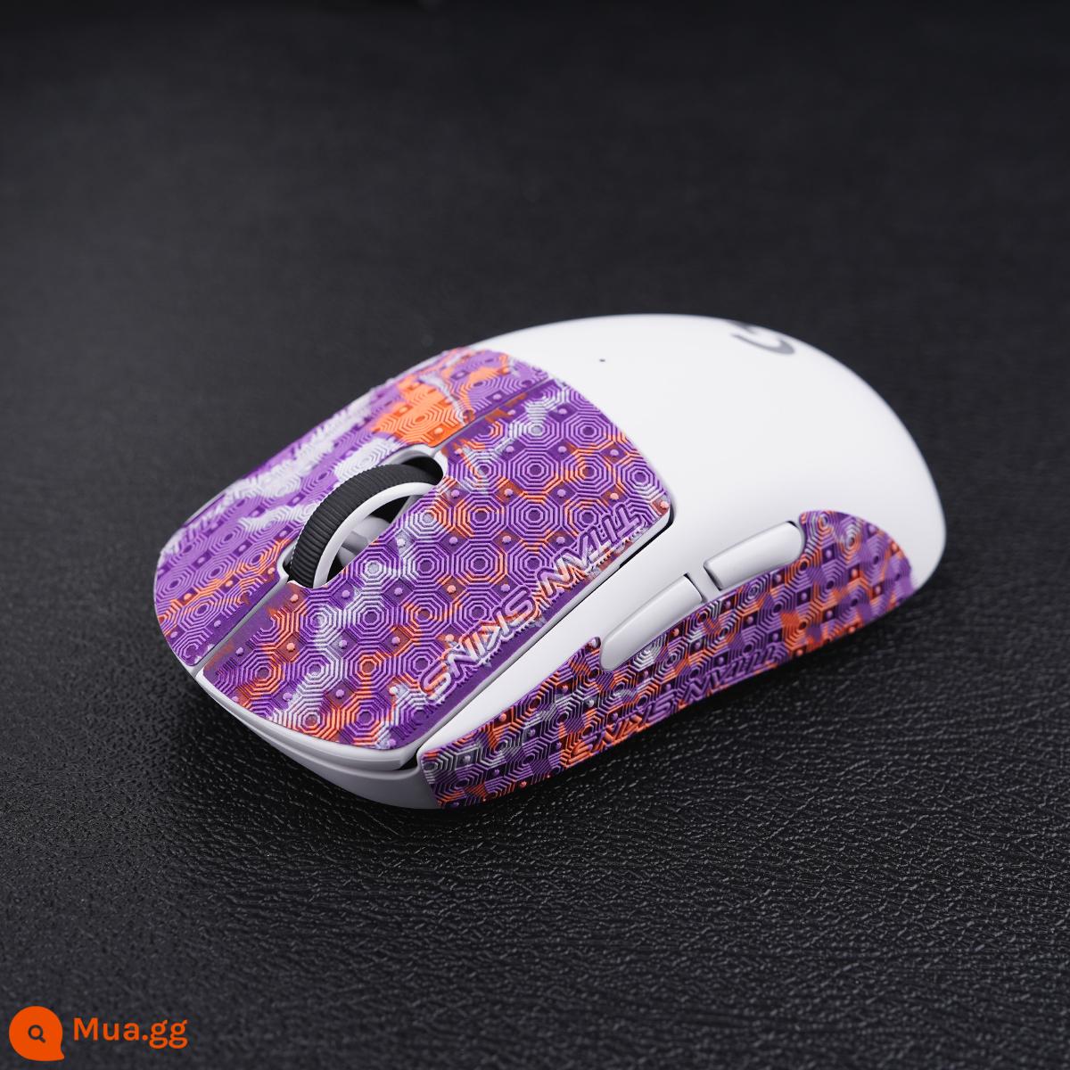 Chuột thấm hút mồ hôi chống trượt miếng dán chống mồ hôi TitanSkins GPW GPW2 độc viper EC2G502 da thằn lằn phiên bản tùy chỉnh - Màu nóng chảy mô hình vòng tròn màu tím