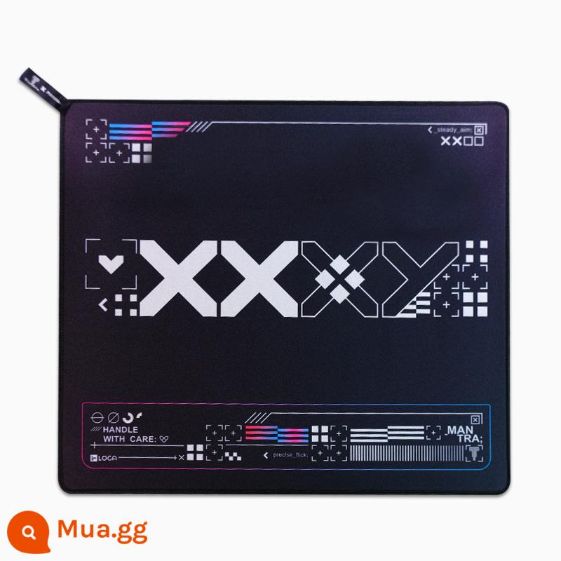 Titan Xác Thực Bộ In Hình Miếng Lót Chuột Bề Mặt Mịn Khóa Cạnh Mịn FPS Ăn Gà Csgo LOL Quá Khổ Bàn Chơi Game Thảm - Phiên bản đại chúng dòng Black