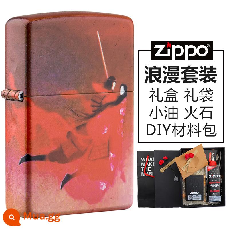 Chơi một tình yêu chính hãng Zippo Zippo cho một cuộc hành trình tình yêu trọn đời về phía tây đến những món quà tùy chỉnh cá nhân của đàn ông dầu hỏa chính hãng - Hộp quà in màu đám cưới của Monkey King