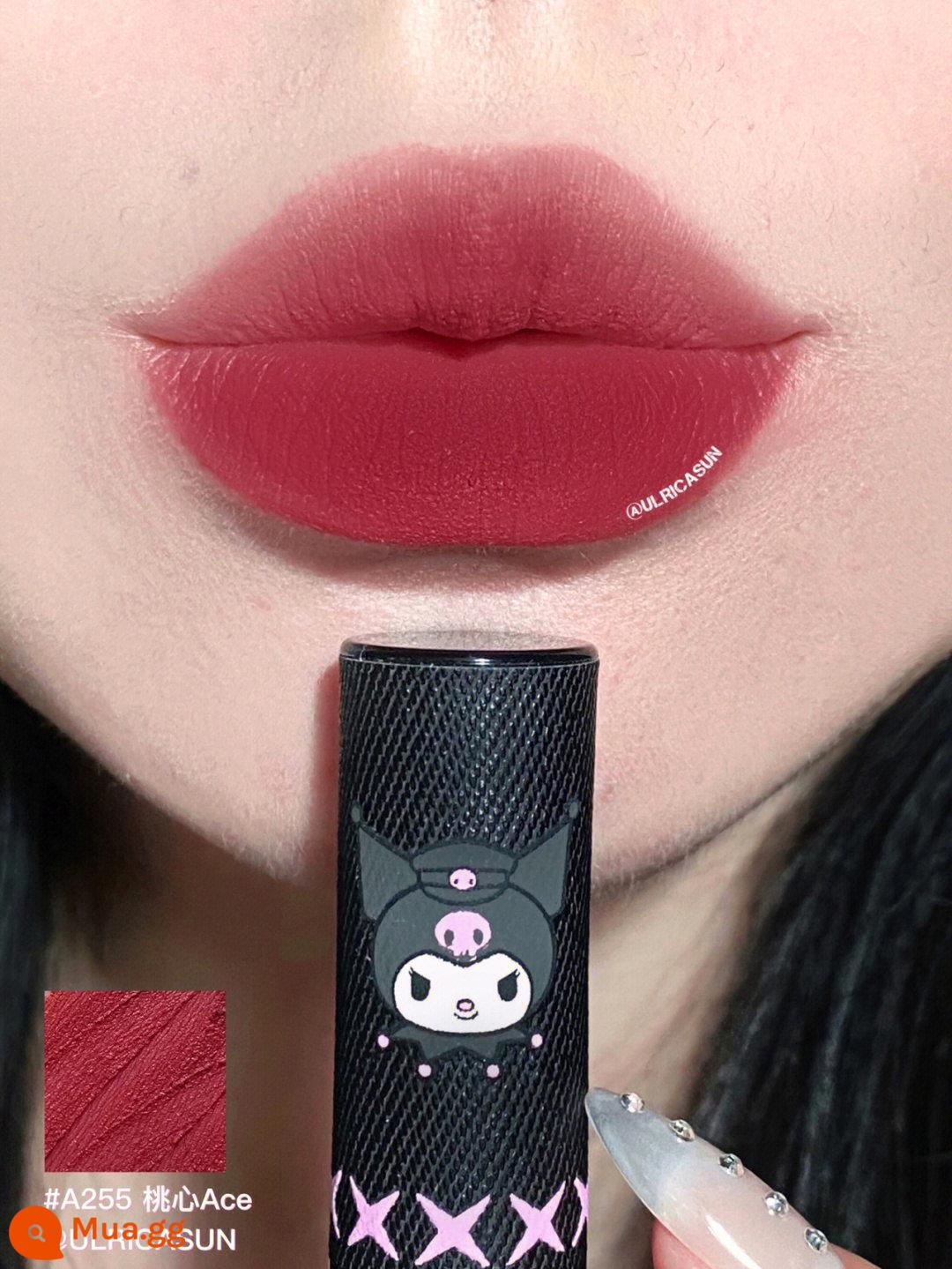 PINKBEAR Pi Ke Xiong G102 Lip Glaze Màu Trà Sữa Gương Pudding Son Môi G416 Pepper Pi Ke Xiong - Son Kem Denim A255 Heart ACE Coolomi