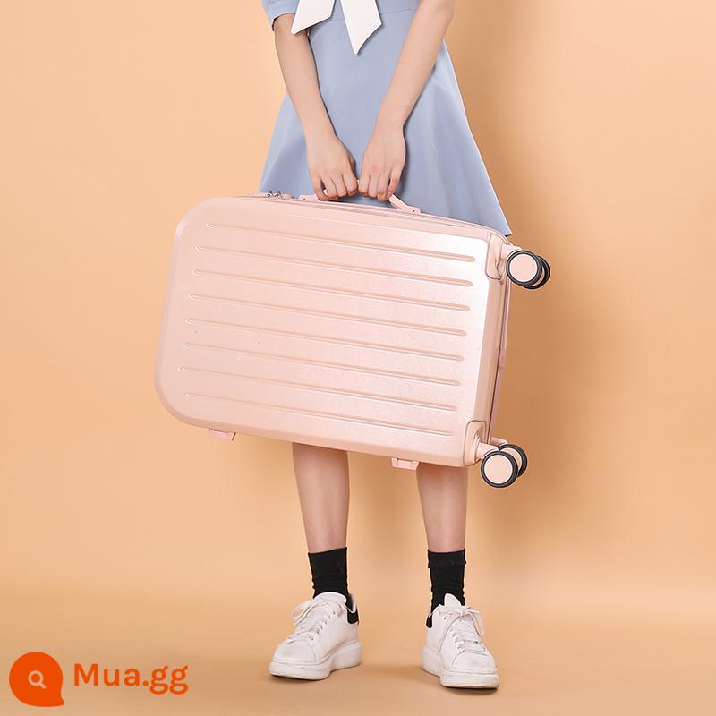 Vali giá trị cao nữ tân sinh viên xe đẩy nhỏ nhẹ vali nam vali hộp mật khẩu vali 20 inch - Màu hồng Sakura-kiểu dây kéo nhỏ tươi tắn