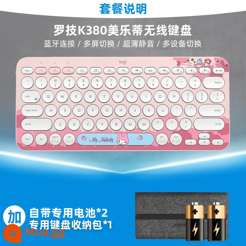 Bàn phím bluetooth không dây Logitech k380 tắt tiếng thích hợp cho máy tính bảng Apple ipad điện thoại cô gái văn phòng MAC bên ngoài - Túi đựng bàn phím K380-Melody+