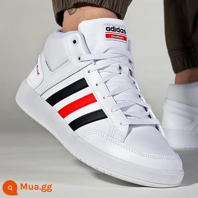 Giày nam adidas chính hãng hàng đầu chính thức mùa đông mới giày thể thao và giải trí giày nhỏ màu trắng giày ống cao nam - H02982/kiểu da